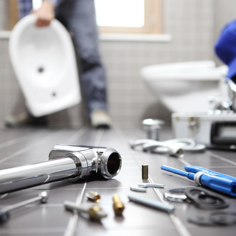 service plumbing repairs work